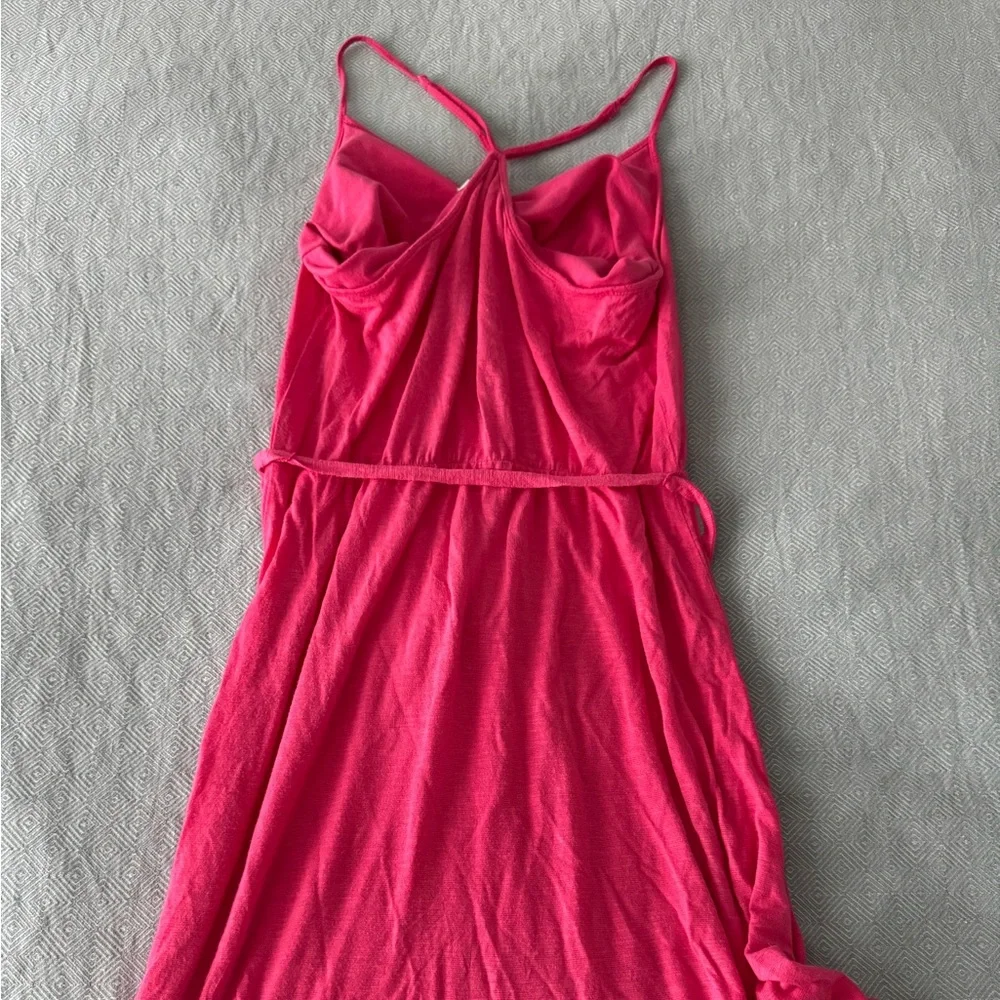 Pink Spaghetti Strap Racerback Romper - Picture 2 of 2